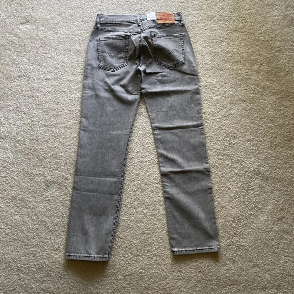 💛‎ Levis 514 Straight Jeans Mens 29x32 Gray NWT